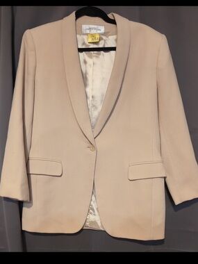 Jones New York 100% Wool Shawl Collar Blazer